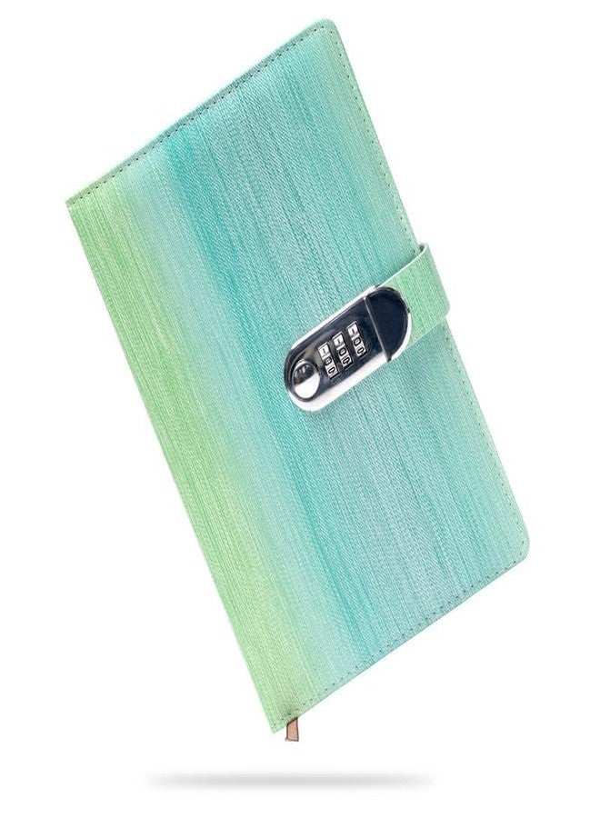 WROPZO PU Leather Diary with 3-Digit Combination Lock | Stylish Password Protected A5 Size Journal | Daily Use Secure Writing Notebook for Office Home and Personal Use | Ideal for Gifting (Green) - Image 1