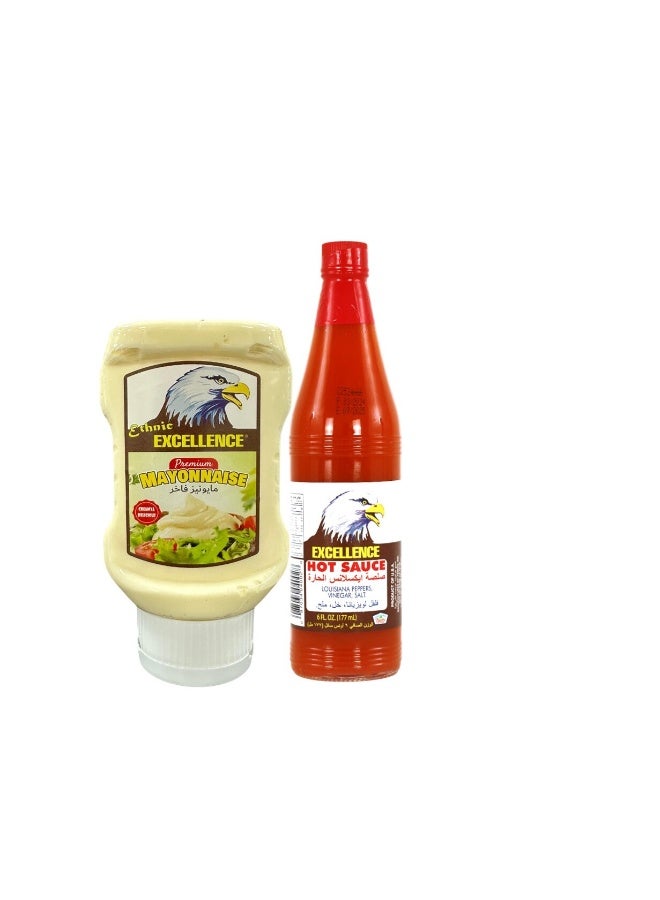 Mayonnaise, 315ml + Hot Sauce, 177ml