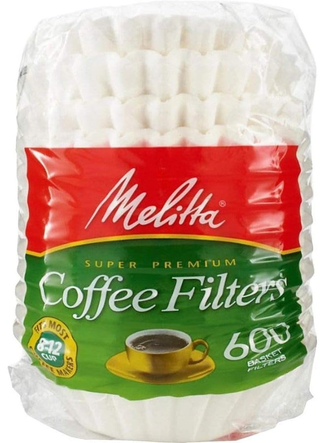 Melitta 600 Coffee Filters, Basket, Pack Of 600, 8-12 Cups White  - Image 3