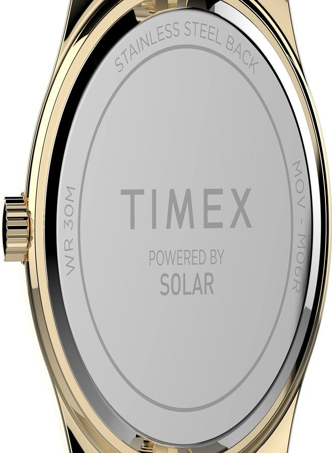 Timex Women's Solar Premium Dress 28mm Watch, Two-Tone - Image 3
