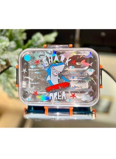 Kids Lunch Box Stainless Steel Bento Box - Shark Blue - pzsku/Z8A09A46EEAC08823178BZ/45/_/1721988457/f40db795-b5d2-48a8-a0ff-807607c54f4c