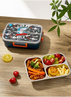 Kids Lunch Box Stainless Steel Bento Box - Shark Blue - pzsku/Z8A09A46EEAC08823178BZ/45/_/1721988458/f18d319a-c603-4acd-b8c4-03cbd5e56426