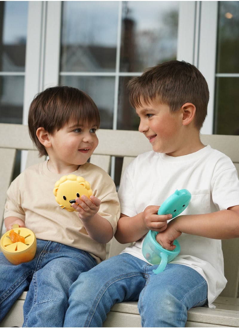 melii - Snack Container With Removable Finger Trap For Kids - Shark Design - Image 1