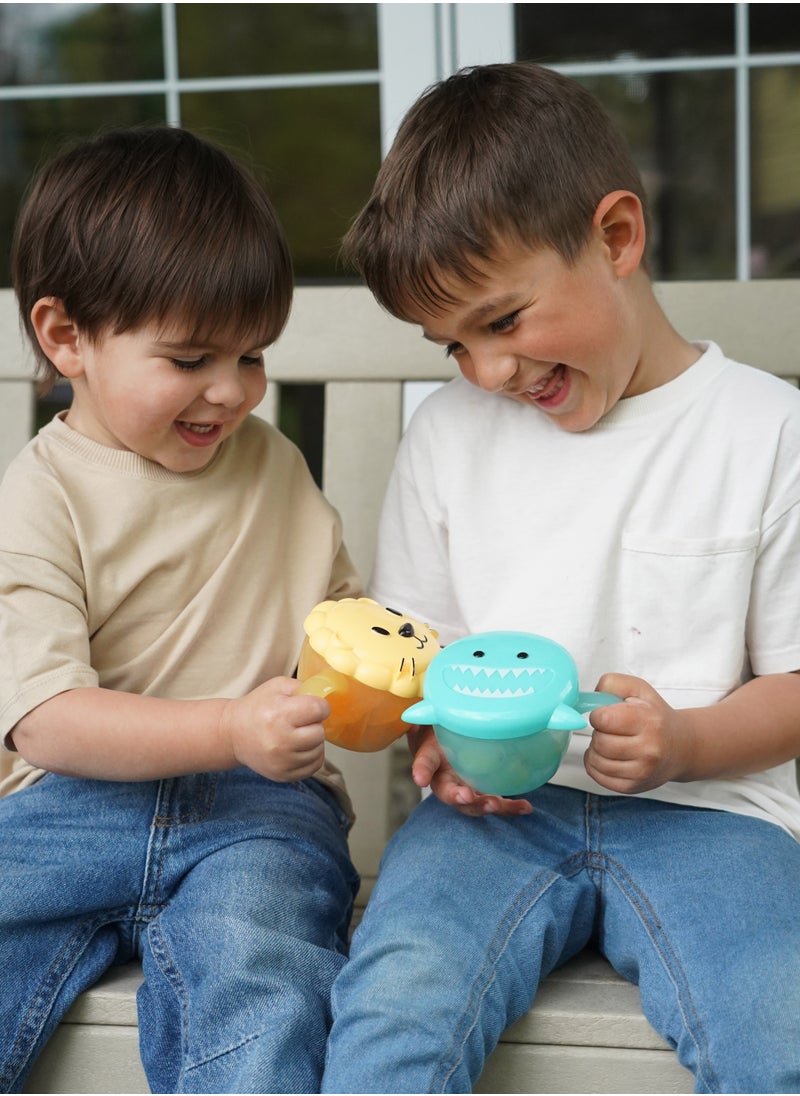 melii - Snack Container With Removable Finger Trap For Kids - Shark Design - Image 1