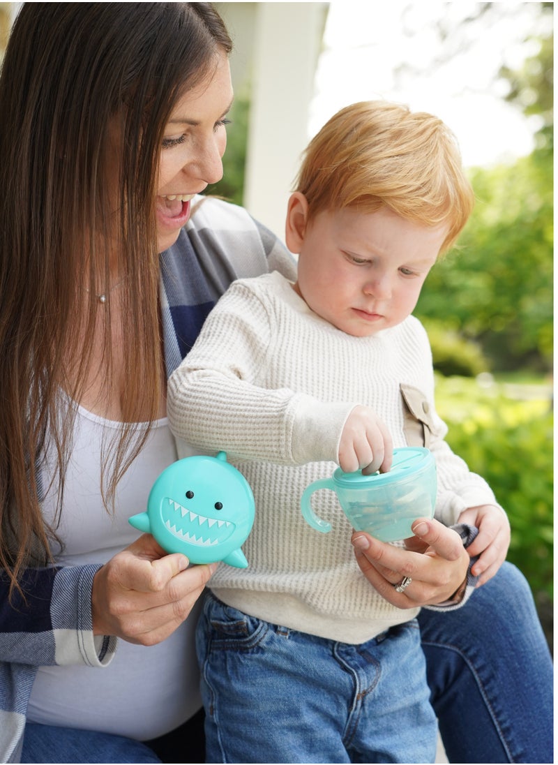 melii - Snack Container With Removable Finger Trap For Kids - Shark Design - Image 1