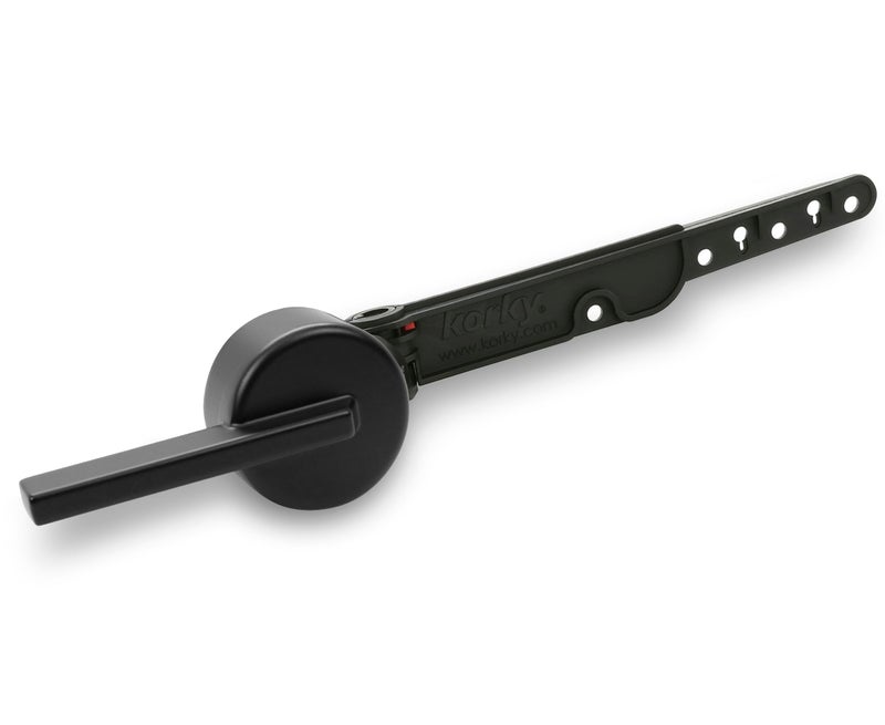 Korky StrongARM Metal Toilet Handle and Lever - Universal to Fit Front, Angled, Side, Left, and Right Mount Toilets - Contemporary Style in Matte Black - Image 1