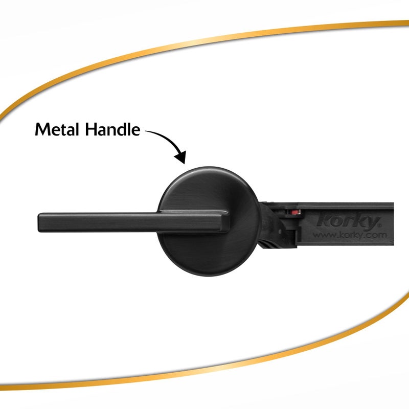 Korky StrongARM Metal Toilet Handle and Lever - Universal to Fit Front, Angled, Side, Left, and Right Mount Toilets - Contemporary Style in Matte Black - Image 3
