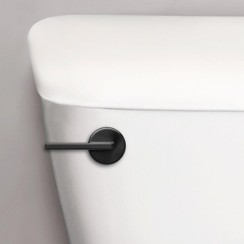 Korky StrongARM Metal Toilet Handle and Lever - Universal to Fit Front, Angled, Side, Left, and Right Mount Toilets - Contemporary Style in Matte Black - Image 2
