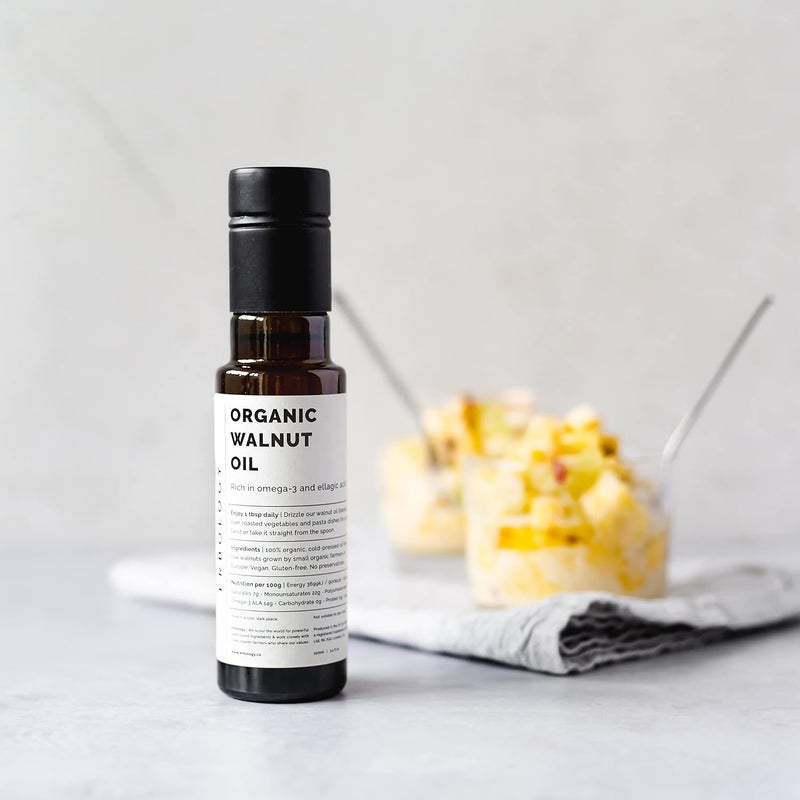 Erbology Organic Walnut Oil - Cold-Pressed, Non-GMO, 100ml - Image 3