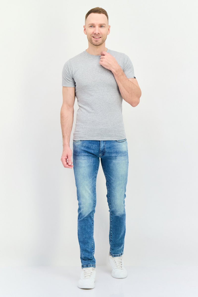 Company Eighty One جينز ضيق للرجال بتصميم مريح، لون أزرق اتحادي - Image 2