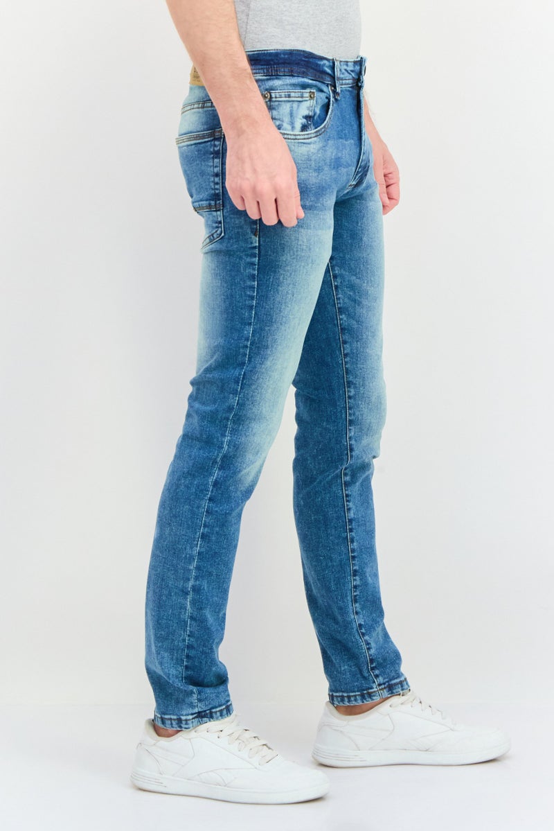 Company Eighty One جينز ضيق للرجال بتصميم مريح، لون أزرق اتحادي - Image 3