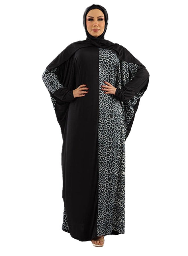 زمرد ثوب صلاة چيرسيه سعودي عملي مع غطاء الرأس من زمرد فاشون  - Image 1