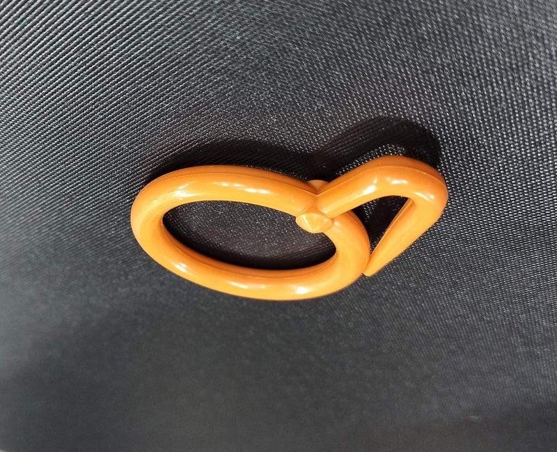 FAPBADRI Plastic Curtain Rings for Windows Curtains, Door Curtains, Bathroom Curtains and Other Multipurpose Usage - Colour: Orange - 50 Pieces - Image 5