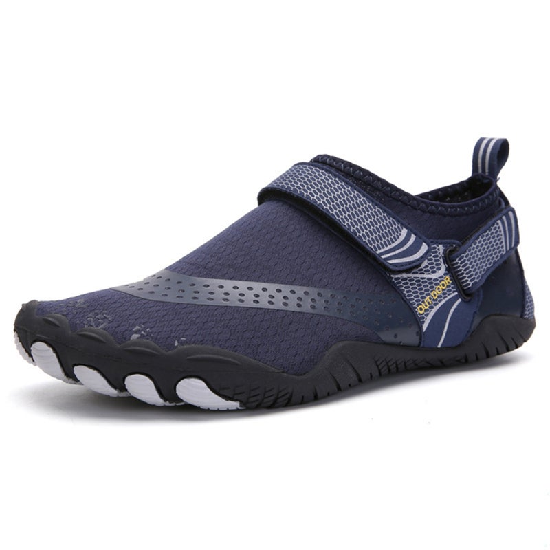Outdoor Hiking River Tracing Shoes Non-slip Wading Shoes Couple Fitness Sports Yoga Shoes Swimming Beach Shoes Dark Blue 39 Yards - Image 1