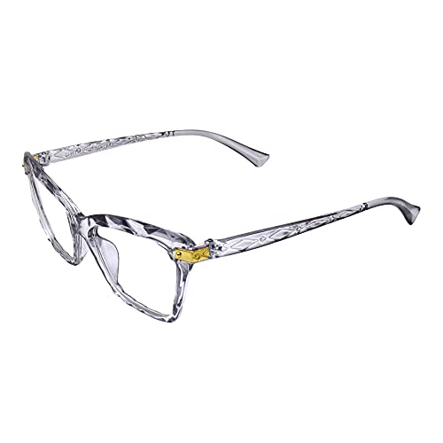 Peter Jones Cateye Computer Glasses for Men Women with Zero Power Blue Light Blocking Glare Lenses (SIZE MEDIUM) AG255 - Image 2