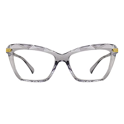 Peter Jones Cateye Computer Glasses for Men Women with Zero Power Blue Light Blocking Glare Lenses (SIZE MEDIUM) AG255 - Image 1
