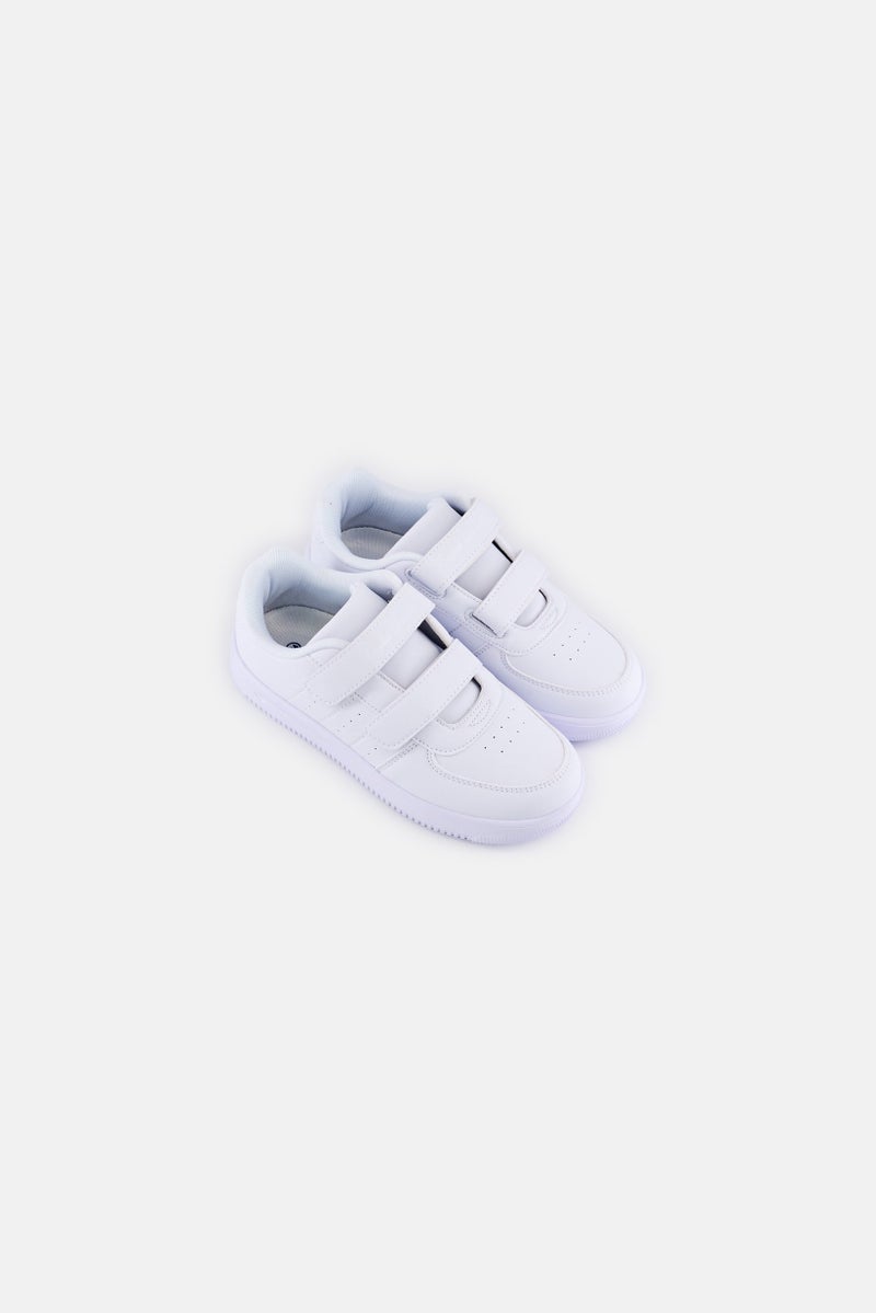 English Laundry Kids Boy Velcro Closure Shoes, White - Image 4