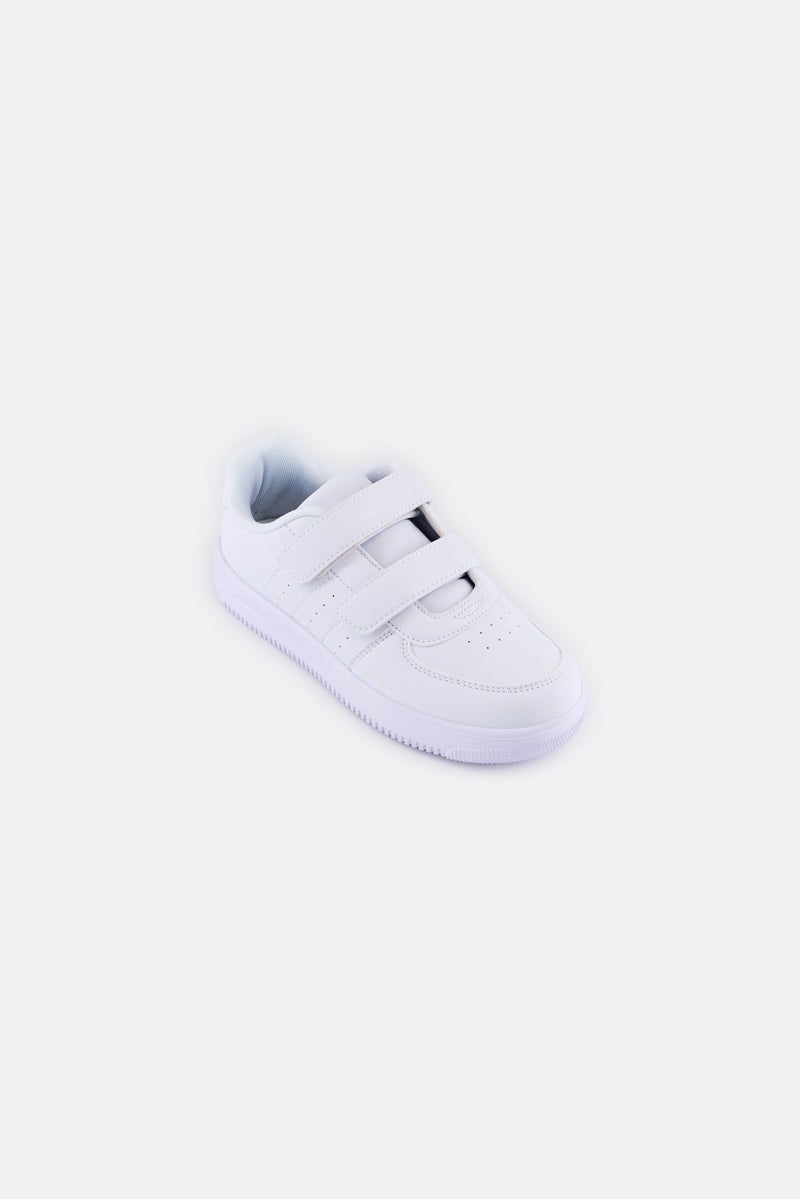 English Laundry Kids Boy Velcro Closure Shoes, White - Image 1