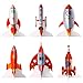 Yewong 6 Pieces Outer Space 3D Table Centerpiece Blast Off Spaceship Rocket Paper Cutout Table Topper for Outer Space Party Decoration Birthday Baby Shower Supplies - Image 3