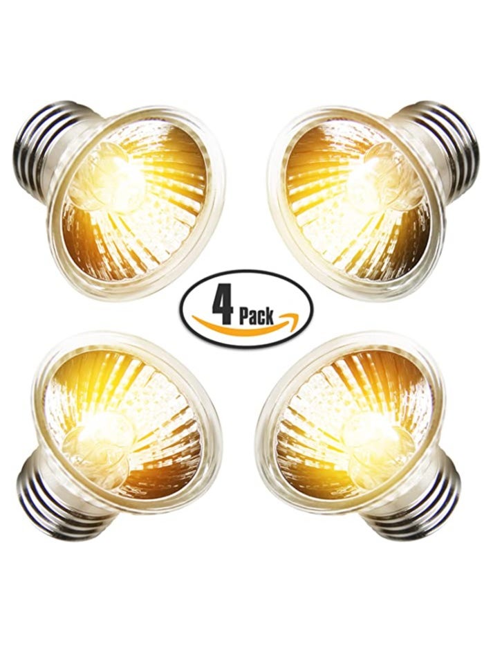 Generic - 4 Pack UVA,UVB Bulbs Heat and Light for Reptiles and Amphibian inTanks Terrariums and Cages Works with Various Lamp Fixtures (2 PACK 25W, 2 PACK50W) - Image 1