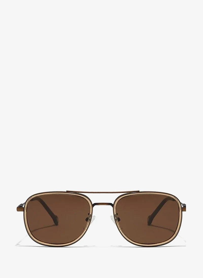 30Sundays 30Sundays NOSTALGIA,Men Sunglasses, Rectangle Sunglasses, UV Protection: UV400 (Brown,Brown)