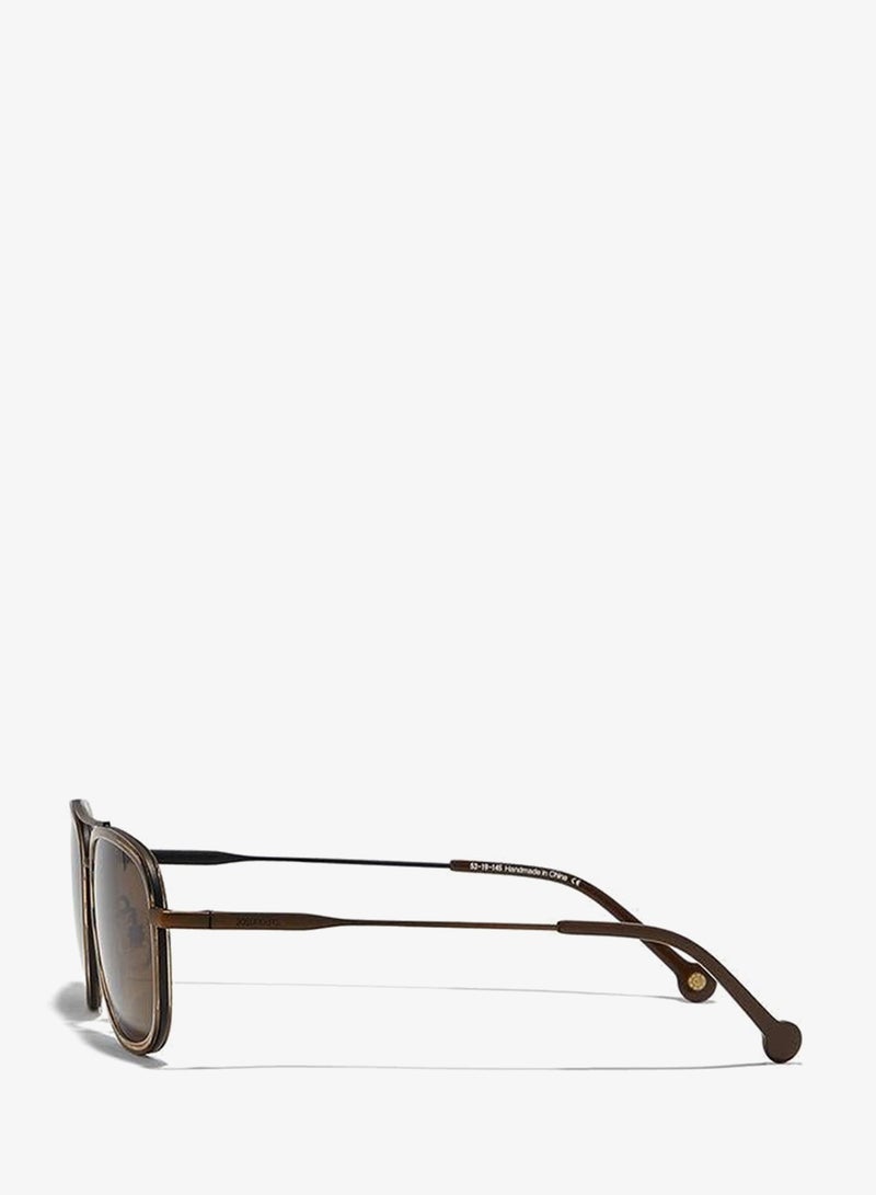 30Sundays NOSTALGIA,Men Sunglasses, Rectangle Sunglasses, UV Protection: UV400 (Brown,Brown) - Image 3