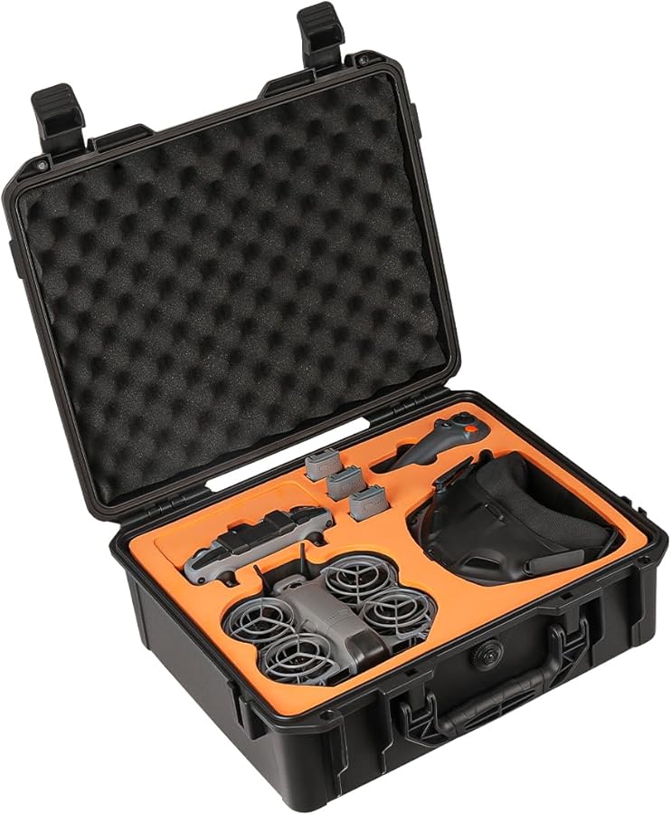 Waterproof Shockproof Case For DJI NEO 2 Drone With Custom Foam Set 2 - Image 1