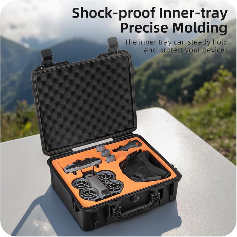 Waterproof Shockproof Case For DJI NEO 2 Drone With Custom Foam Set 2 - Image 5