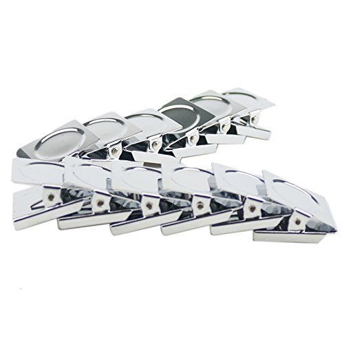 Ogrmar Metal Clip 1.2"-12 Pack Refrigerator Whiteboard Wall Magnetic Memo Metal Clip (1.2") - Image 2