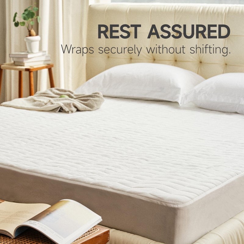 Templewet Electric Mattress Pad Queen Size 60"x80"- Electric Mattress Pad Dual Control with 10 Heat Settings & 10 Hour Auto Off,Fit up to 18" Deep Pocket,ETL - Image 5