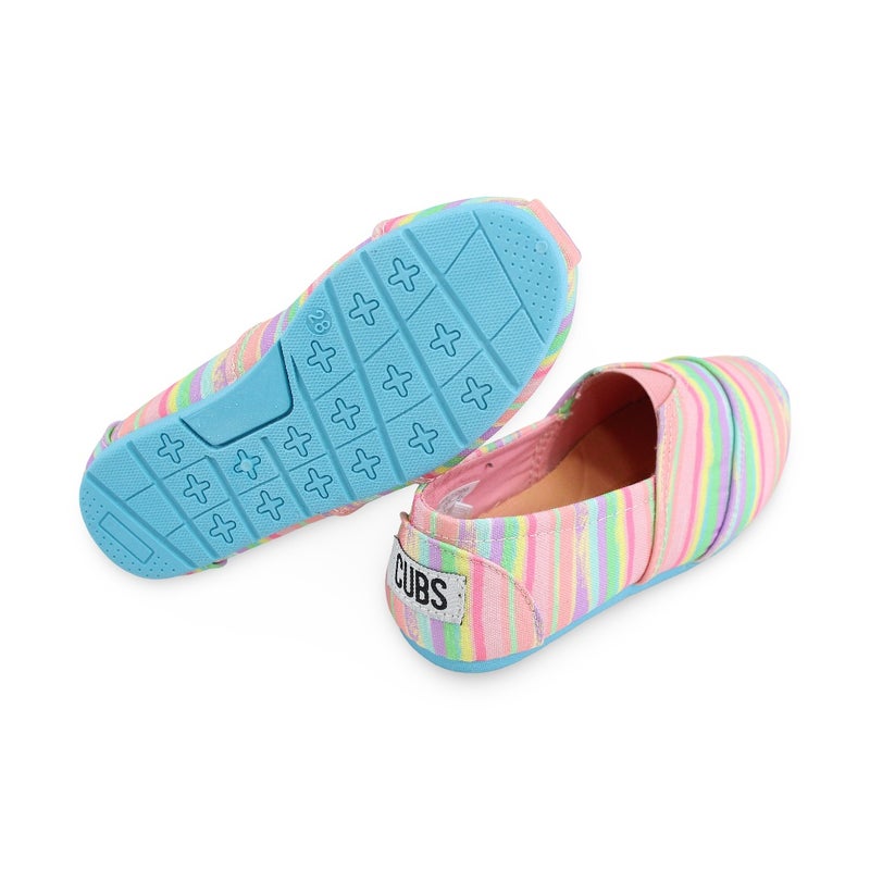 Girls Canvas – Stripes Slip-on Espadrilles - Image 3