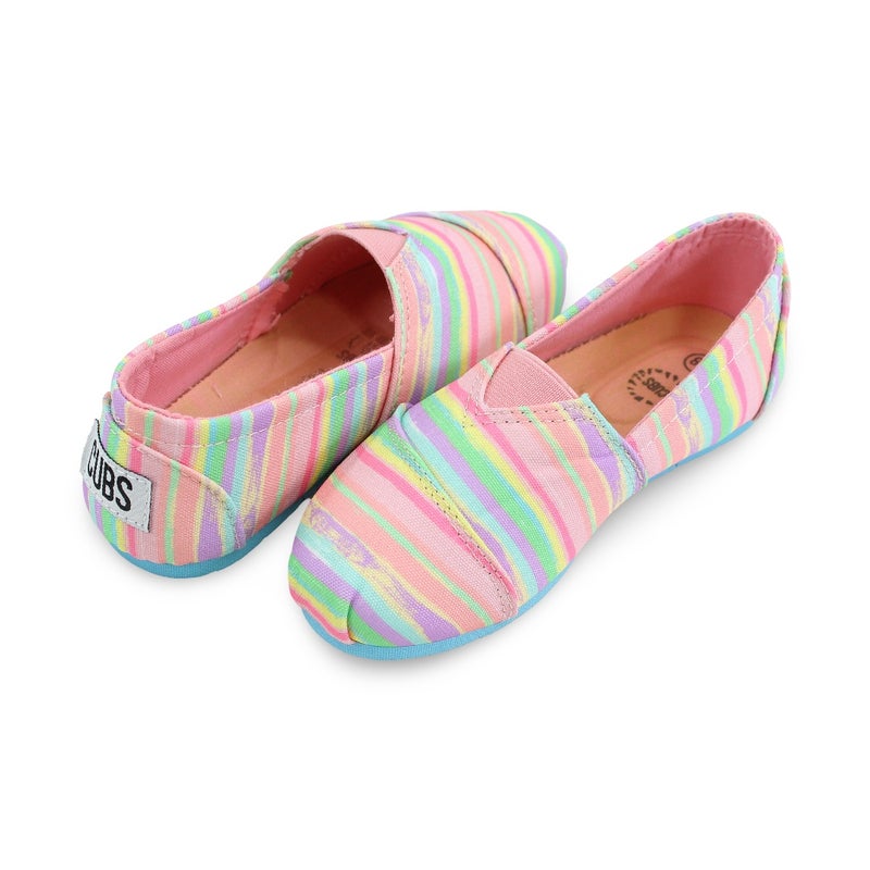 Girls Canvas – Stripes Slip-on Espadrilles - Image 2