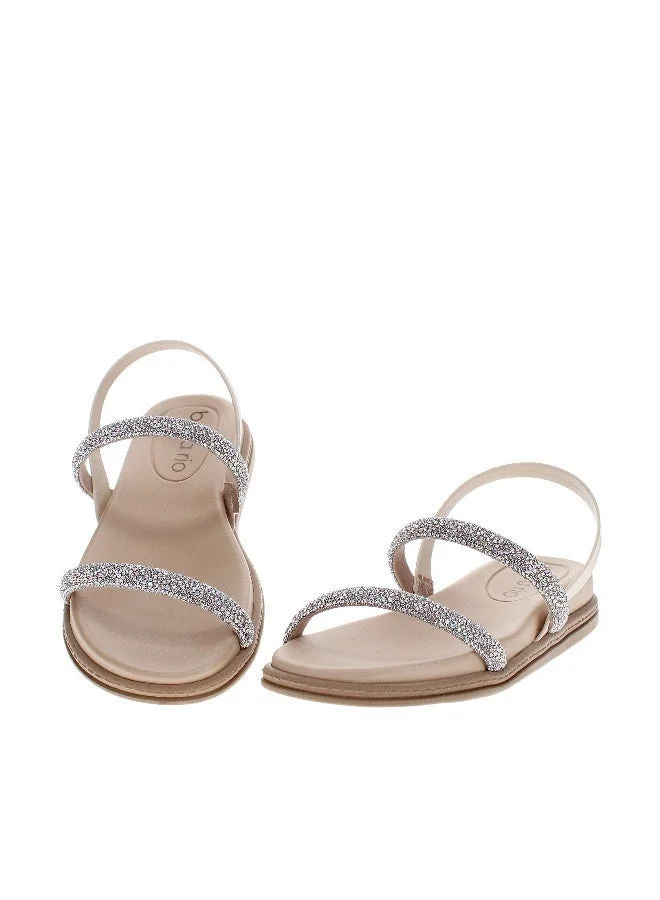 Beira Rio Crystal Sandals for Women with Back Strap – Stylish & Supportive sling Back Ladies Sandals for Women | Best Price UAE