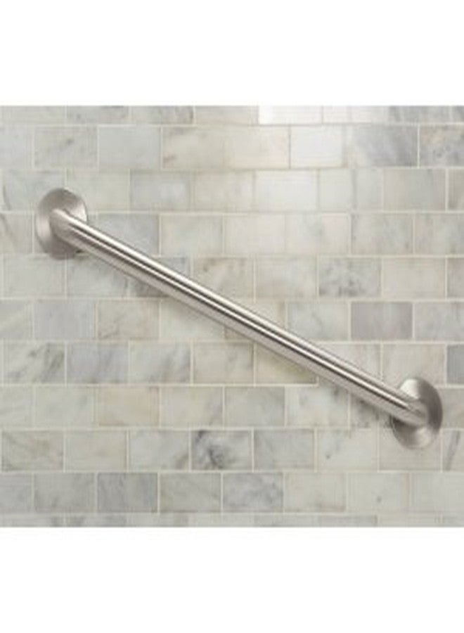 Moen Glacier White Bathroom Safety 18-Inch Shower Grab Bar with Concealed Screws for Handicapped or Elderly, R8718W - Image 2