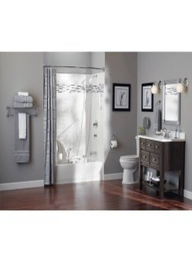 Moen Glacier White Bathroom Safety 18-Inch Shower Grab Bar with Concealed Screws for Handicapped or Elderly, R8718W - Image 4