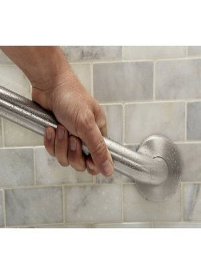 Moen Glacier White Bathroom Safety 18-Inch Shower Grab Bar with Concealed Screws for Handicapped or Elderly, R8718W - Image 3