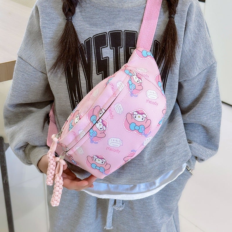 Children'S Waist Bag Puppy Shoulder Bag New Style Fresh Cartoon Children'S Chest Bag Large Capacity Macaron Casual Bag - Image 4