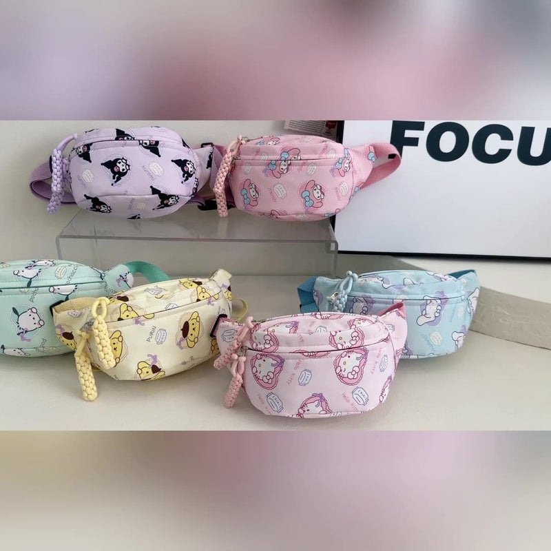 Children'S Waist Bag Puppy Shoulder Bag New Style Fresh Cartoon Children'S Chest Bag Large Capacity Macaron Casual Bag - Image 2