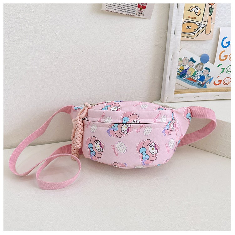 Children'S Waist Bag Puppy Shoulder Bag New Style Fresh Cartoon Children'S Chest Bag Large Capacity Macaron Casual Bag - Image 1