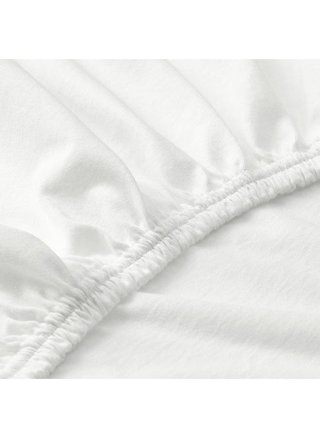 Generic Fitted sheet, white, 80x165 cm  - Image 4