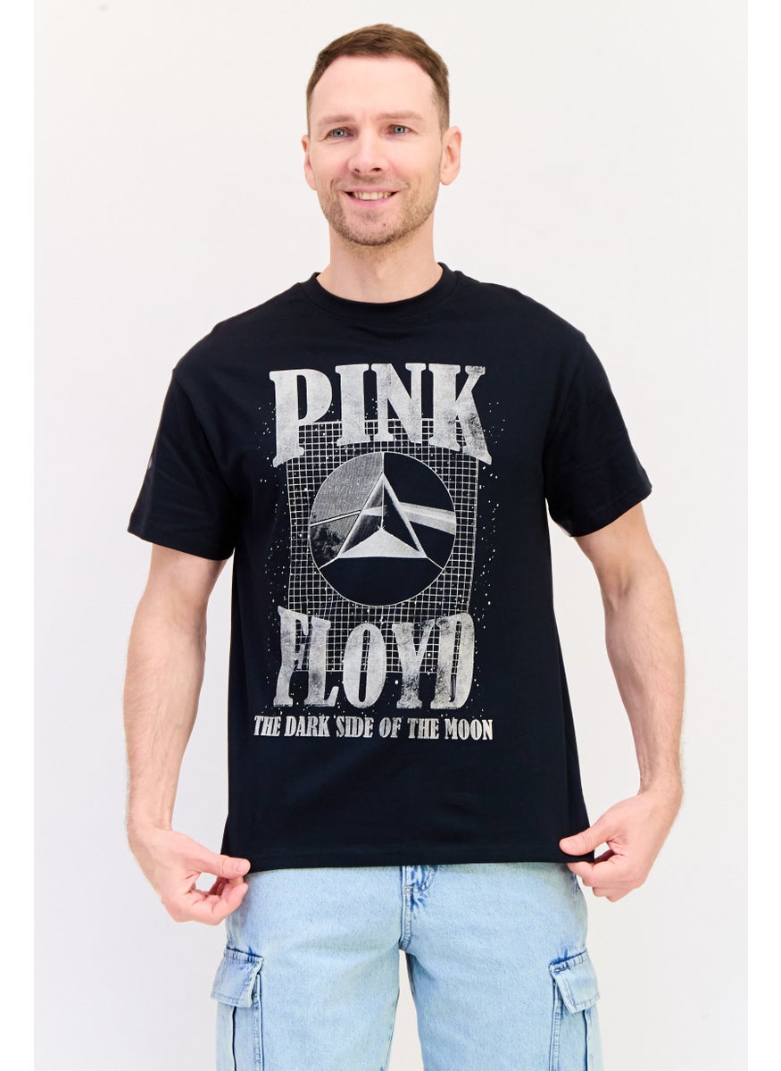 PINK FLOYD Men Crew Neck Short Sleeves Graphic Print T-Shirt, Black  - Image 1