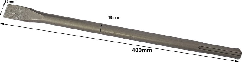 Inditrust مجموعة إندستراست لمطارق النقش المسطحة والنقطية بمقاس 18x400مم مناسبة لمطرقة الهدم - Image 2