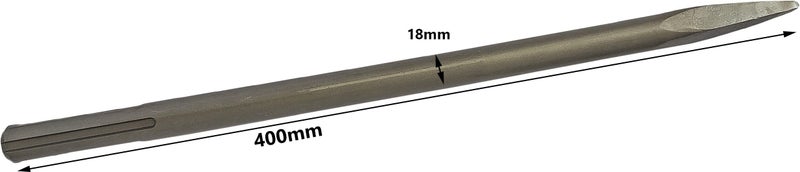Inditrust مجموعة إندستراست لمطارق النقش المسطحة والنقطية بمقاس 18x400مم مناسبة لمطرقة الهدم - Image 4