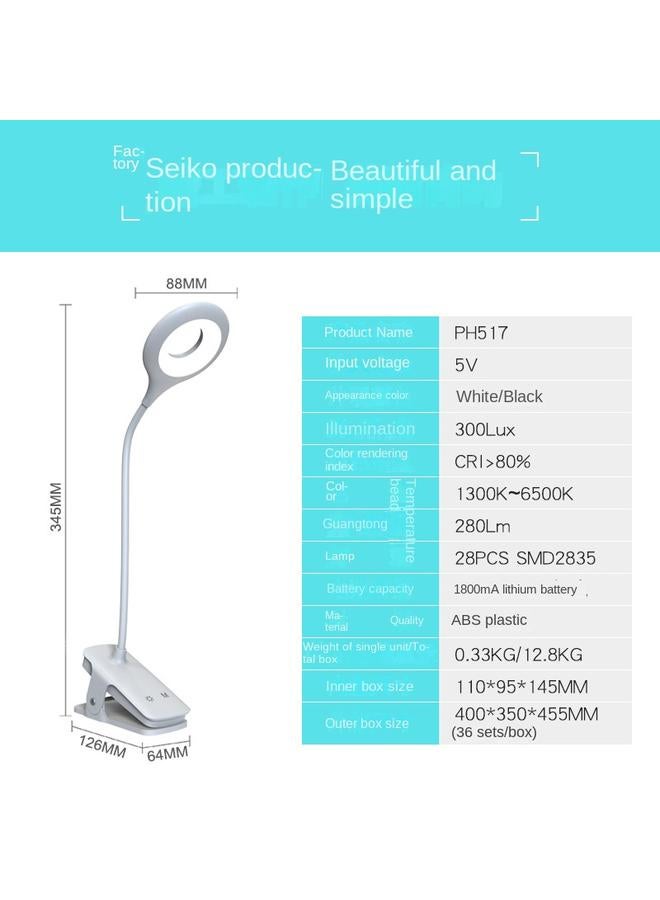 Bluejw Source Clip Lamp Dimming And Toning Led Upgrade C- Port Desk Lamp USB Charging Bedside In Stock - Image 4