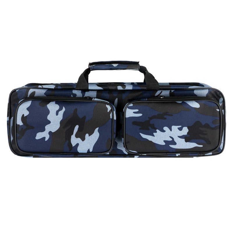 mouhike 17inch Fishing Tackle Carrier Bag with 2 Front Storage Pockets for Telescopic Rod Travel Large Capacity Carry Handbag for Collapsible Fishing Tool Accessory - Image 2