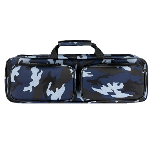 mouhike 17inch Fishing Tackle Carrier Bag with 2 Front Storage Pockets for Telescopic Rod Travel Large Capacity Carry Handbag for Collapsible Fishing Tool Accessory - Image 1