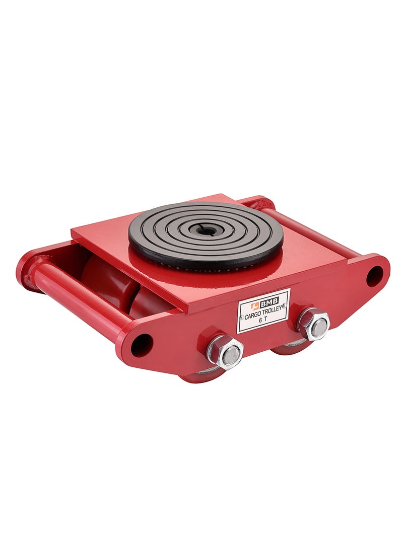 BMB tools 6Ton Industrial Machinery Mover with 360° Rotation Cap Dolly Skate - 4 Wheels, 13,200lbs - Heavy-Duty Machine Equipment Cargo Trolley with Easy Handling - for Warehouse, Factory & Logistics Use - Image 1