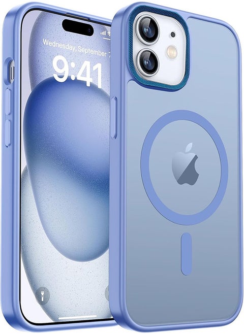 Case BENTOBEN Magnetic Iphone 11, Compatible with Wireless Charger and Magsafe Card Wallet, Simple Clear Shockproof Drop Resistant Anti-Fingerprint Case Compatible with Iphone 11 - Lavender