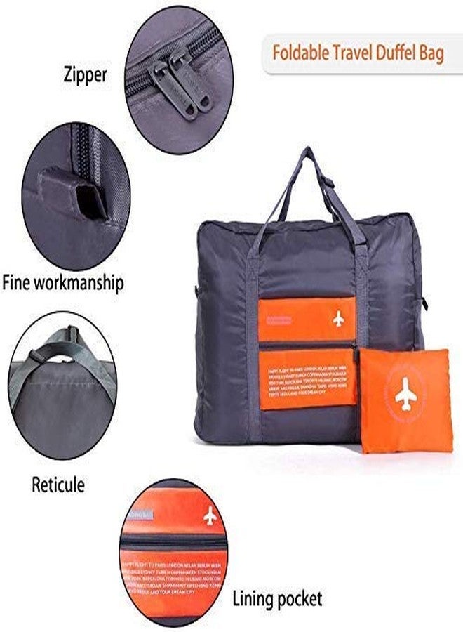 GLOWICK Waterproof Foldable Super Large Capacity Storage Luggage Bag for Travel, Picnic, Tour, Sports Or Gym, Can Attach On The Handle of Suitcase with Storage Pouch (1Pcs) - Image 5