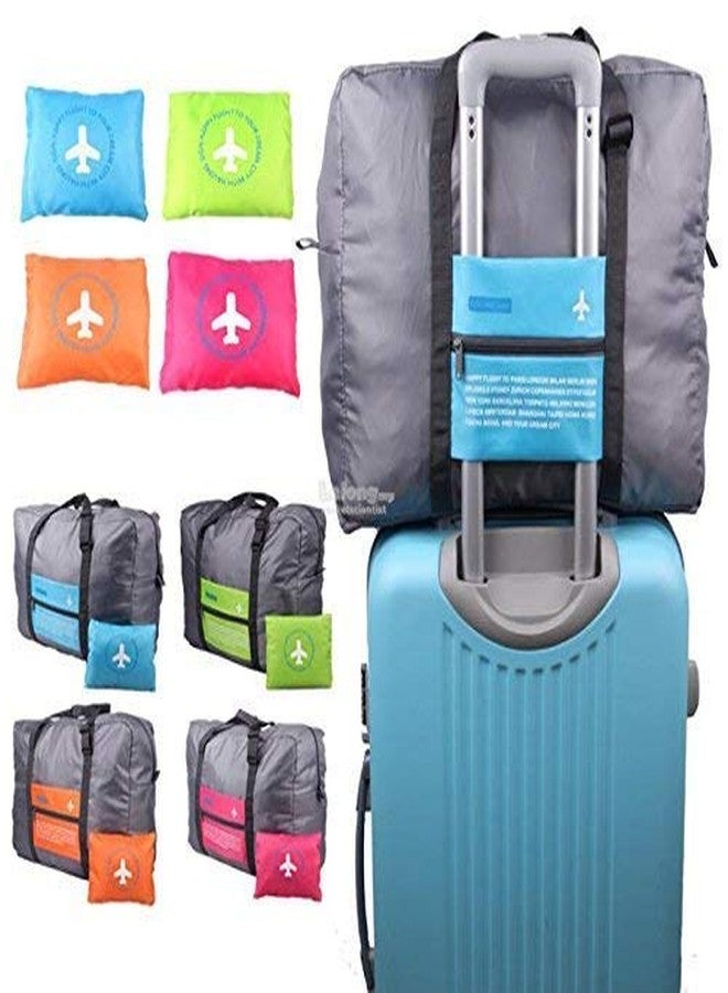 GLOWICK Waterproof Foldable Super Large Capacity Storage Luggage Bag for Travel, Picnic, Tour, Sports Or Gym, Can Attach On The Handle of Suitcase with Storage Pouch (1Pcs) - Image 4